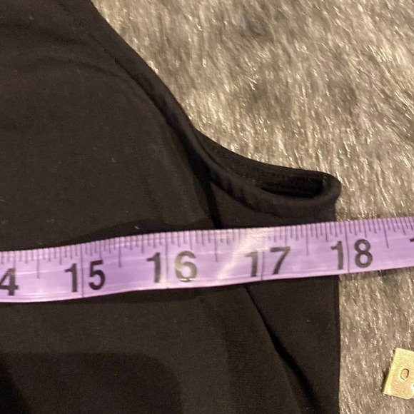 Calvin Klein tunic black chain link neck midi dress - Picture 6 of 12